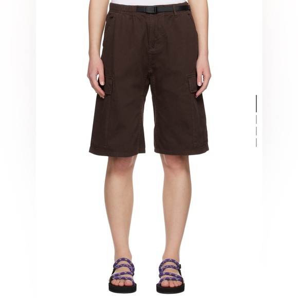 Gramicci Relaxed Fit Cargo Shorts Brown - Picture 14 of 16